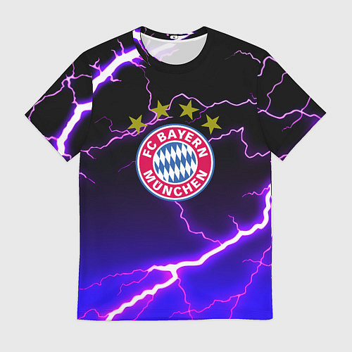 Мужская футболка Bayern Mnchen молнии шторм / 3D-принт – фото 1