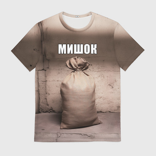 Мужская футболка Мишок / 3D-принт – фото 1