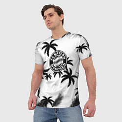Футболка мужская Бавария Мюнхен тропики, цвет: 3D-принт — фото 2