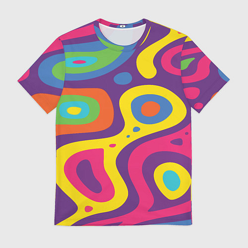 Мужская футболка Abstract tac / 3D-принт – фото 1