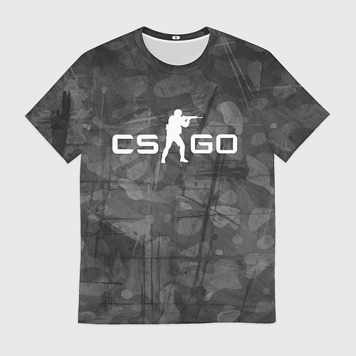 Мужская футболка Эмблема CS GO / 3D-принт – фото 1