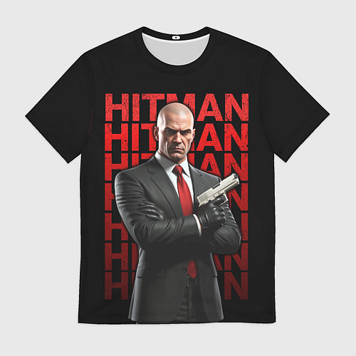Мужская футболка Хитман скрестив руки / 3D-принт – фото 1