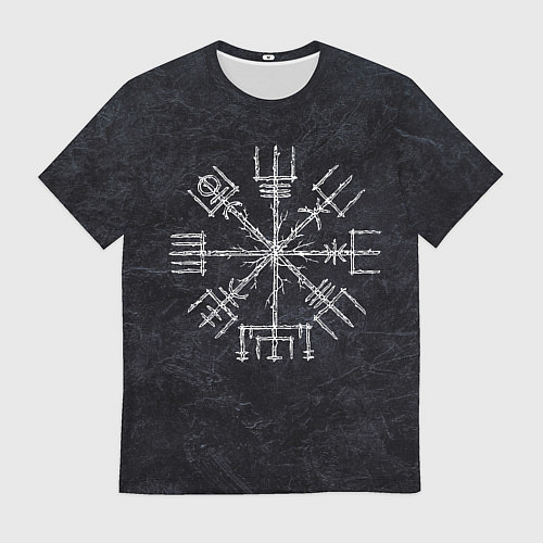 Мужская футболка Мистический компас рун вегвизир / 3D-принт – фото 1