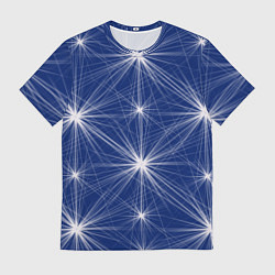 Мужская футболка Звезды на синем фоне
