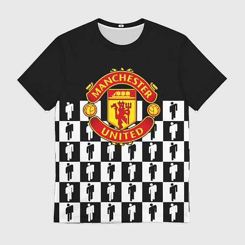 Мужская футболка Манчестер Юнайтед люди паттерн / 3D-принт – фото 1