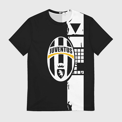 Мужская футболка Ювентус геометрия белая / 3D-принт – фото 1