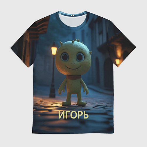 Мужская футболка Мем игорь / 3D-принт – фото 1