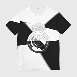 Футболка мужская Реал Мадрид геометрия полосы, цвет: 3D-принт