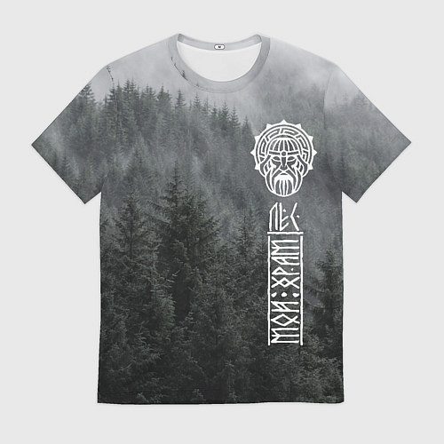 Мужская футболка Древние боги суровых лесов / 3D-принт – фото 1