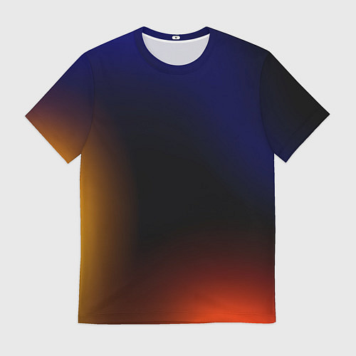 Мужская футболка Color black red blue / 3D-принт – фото 1