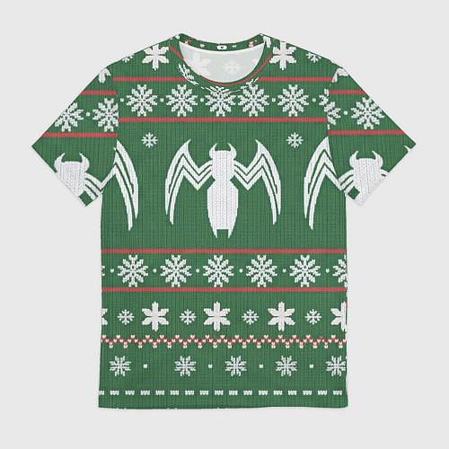 Мужская футболка Рождественский свитер Венома / 3D-принт – фото 1
