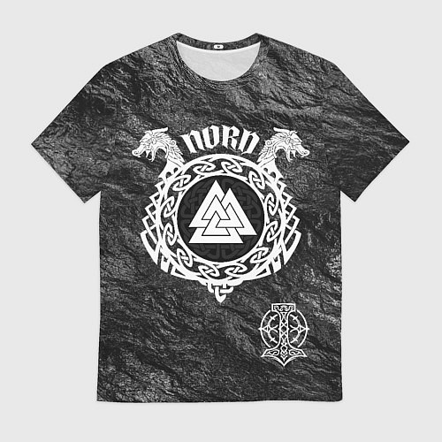 Мужская футболка Символ валькнут / 3D-принт – фото 1