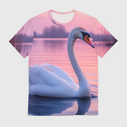 Футболка мужская Лебединая элегия, цвет: 3D-принт