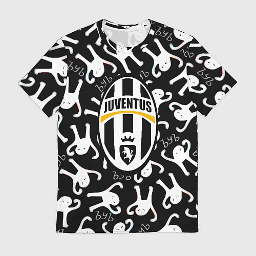 Мужская футболка Ювентус x Ъуъ съука / 3D-принт – фото 1