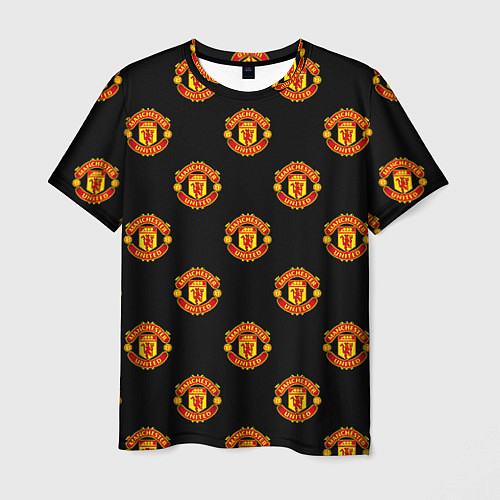 Мужская футболка Manchester United Pattern / 3D-принт – фото 1