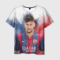 Футболка мужская Neymar FCB, цвет: 3D-принт