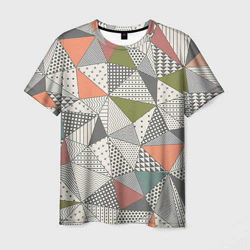 Мужская футболка Геометрия / 3D-принт – фото 1