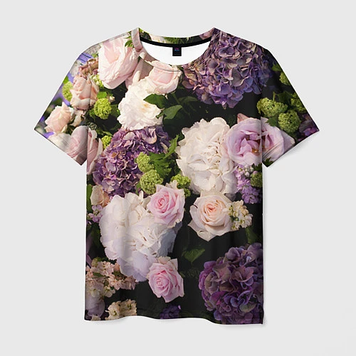 Мужская футболка Весенние цветы / 3D-принт – фото 1