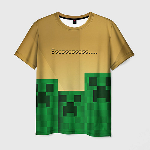 Мужская футболка Minecraft Sssss / 3D-принт – фото 1