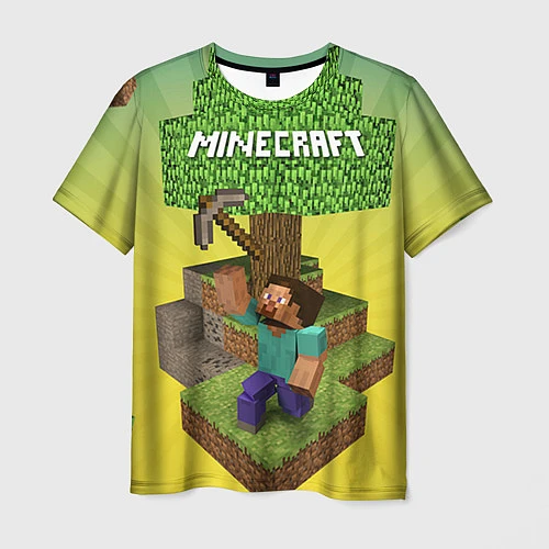 Мужская футболка Minecraft Tree / 3D-принт – фото 1