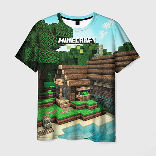 Мужская футболка Minecraft House / 3D-принт – фото 1