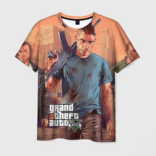 Мужская футболка GTA 5: Gangsta / 3D-принт – фото 1