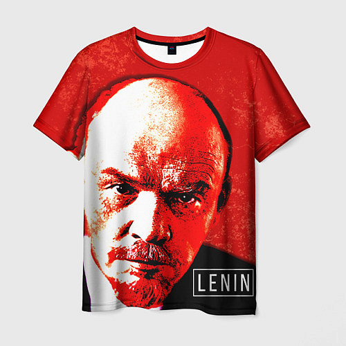 Мужская футболка Red Lenin / 3D-принт – фото 1