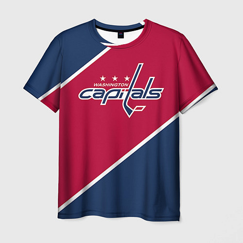 Мужская футболка Washington capitals / 3D-принт – фото 1