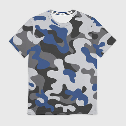 Мужская футболка Зимний камуфляж / 3D-принт – фото 1
