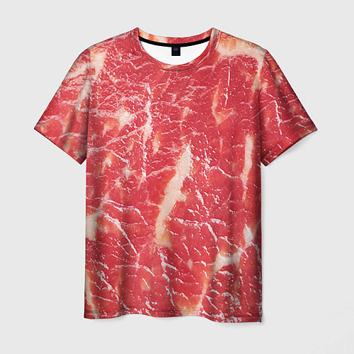 Мужская футболка Мясо / 3D-принт – фото 1