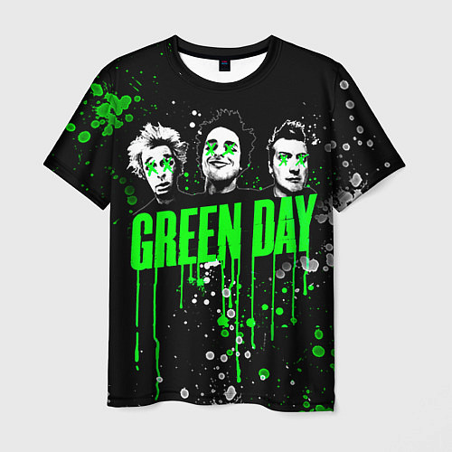 Мужская футболка Green Day: Acid Colour / 3D-принт – фото 1
