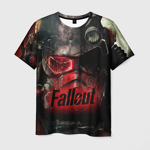 Мужская футболка Fallout Red / 3D-принт – фото 1