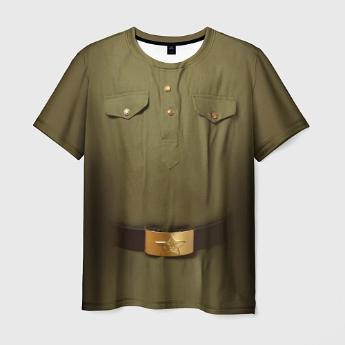 Мужская футболка Униформа солдата / 3D-принт – фото 1