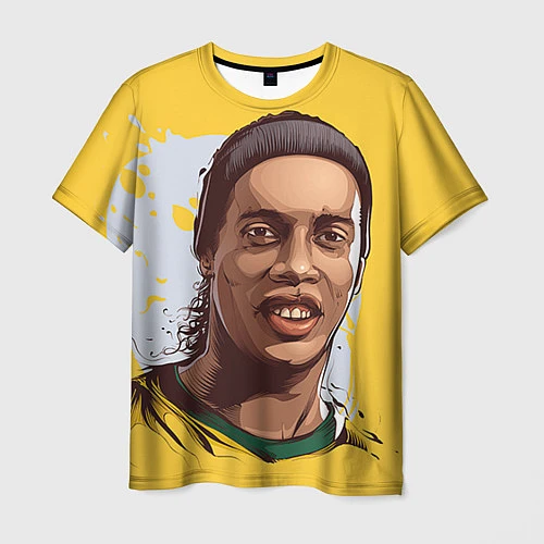 Мужская футболка Ronaldinho Art / 3D-принт – фото 1
