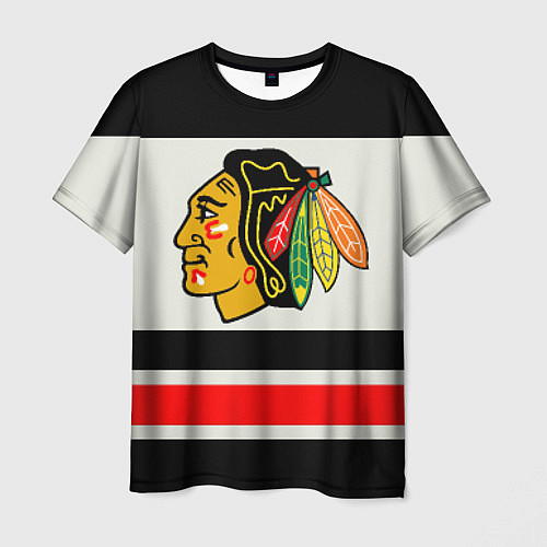 Мужская футболка Chicago Blackhawks / 3D-принт – фото 1