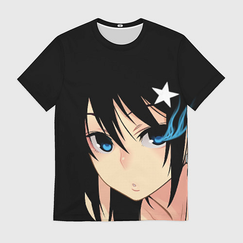 Мужская футболка Black Rock Shooter - глаза Мато Курои / 3D-принт – фото 1