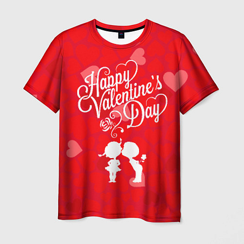 Мужская футболка Valentines Day / 3D-принт – фото 1