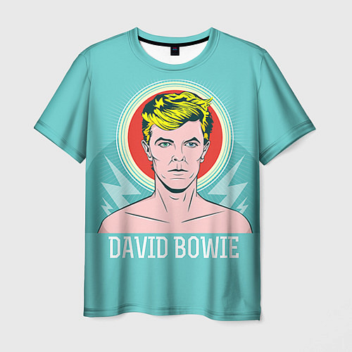 Мужская футболка David Bowie: pop-art / 3D-принт – фото 1