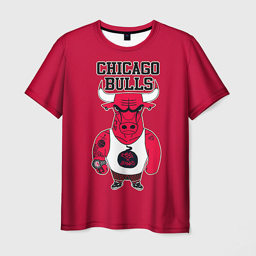 Мужская футболка Chicago bulls / 3D-принт – фото 1