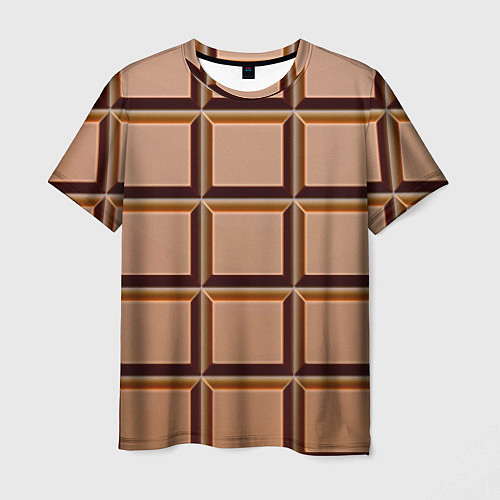 Мужская футболка Шоколад / 3D-принт – фото 1