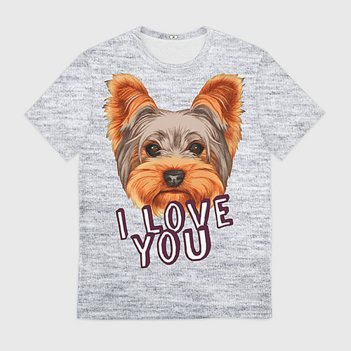 Мужская футболка Йоркширский терьер / 3D-принт – фото 1