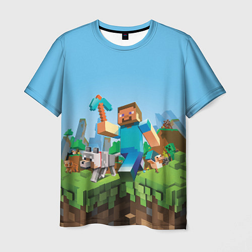 Мужская футболка Minecraft Summer / 3D-принт – фото 1