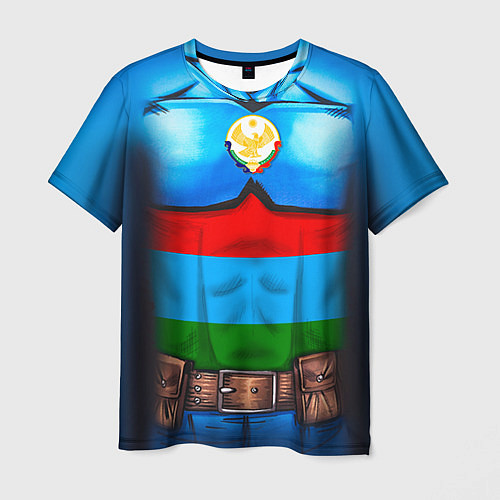 Мужская футболка Капитан Дагестан / 3D-принт – фото 1