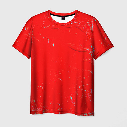 Мужская футболка Красная краска / 3D-принт – фото 1
