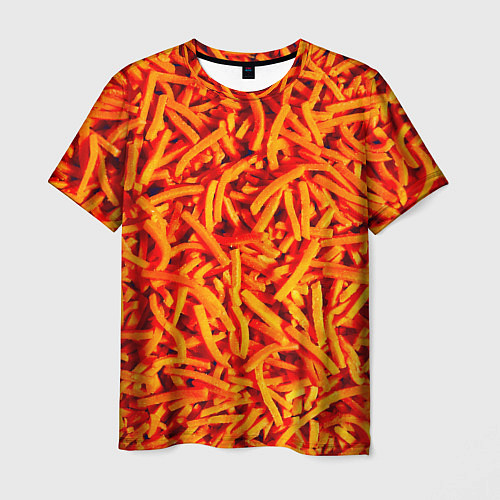 Мужская футболка Морковь / 3D-принт – фото 1