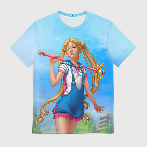 Мужская футболка Сейлор Мун / 3D-принт – фото 1