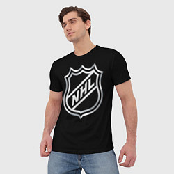 Футболка мужская NHL, цвет: 3D-принт — фото 2
