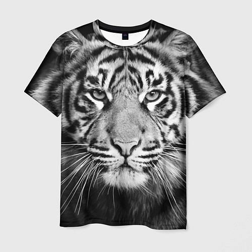 Мужская футболка Красавец тигр / 3D-принт – фото 1