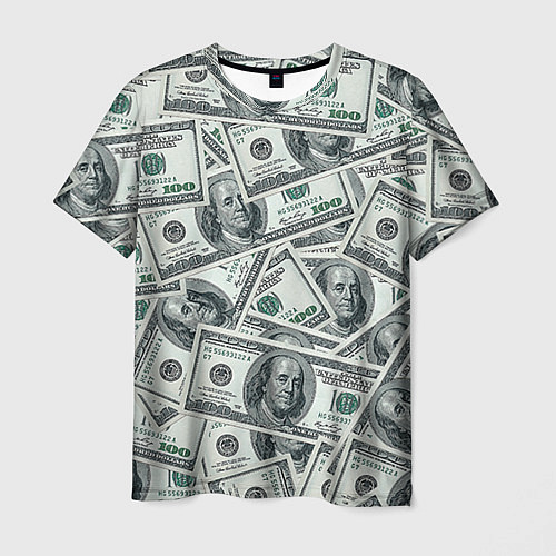 Мужская футболка Банкноты / 3D-принт – фото 1