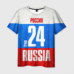 Футболка мужская Russia: from 24, цвет: 3D-принт